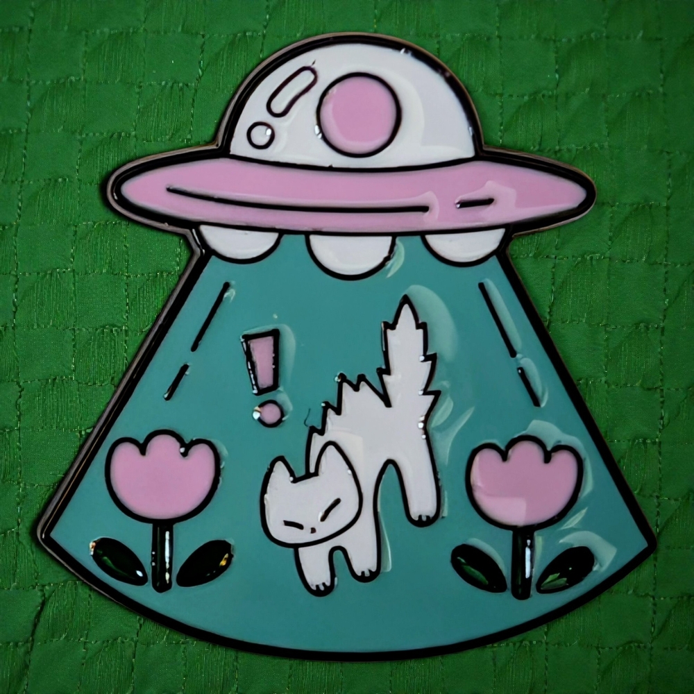 UFO Cat Enamel Pin